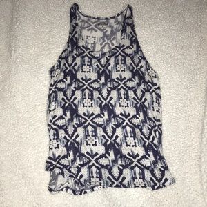 Blue & white Mudd tank top
